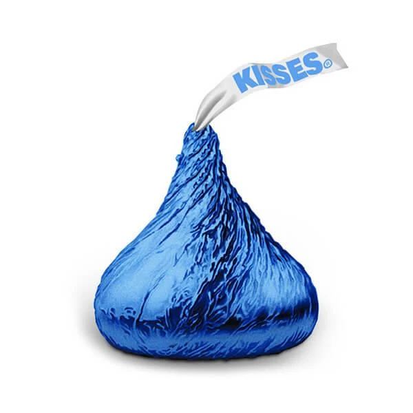 Hershey's Kisses Dark Blue Foiled Milk Chocolate Candy: 400-Piece Bag 3 Hershey's Kisses Dark Blue Foiled Milk Chocolate Candy: 400-Piece Bag - Image 3