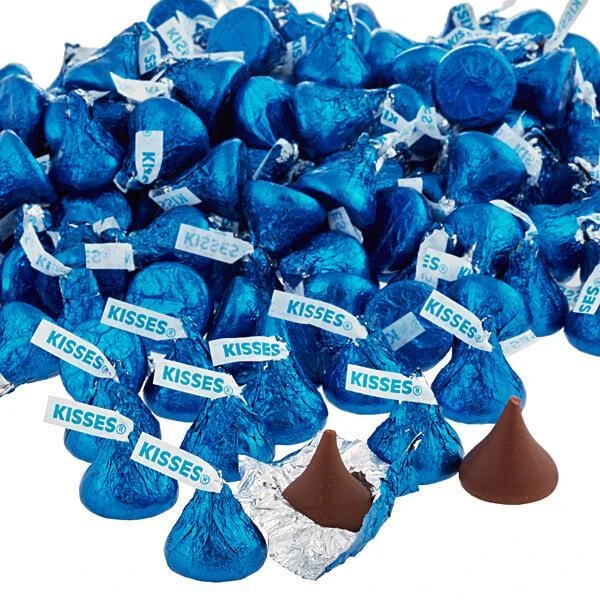 Hershey's Kisses Dark Blue Foiled Milk Chocolate Candy: 400-Piece Bag 7 Hershey's Kisses Dark Blue Foiled Milk Chocolate Candy: 400-Piece Bag - Image 7