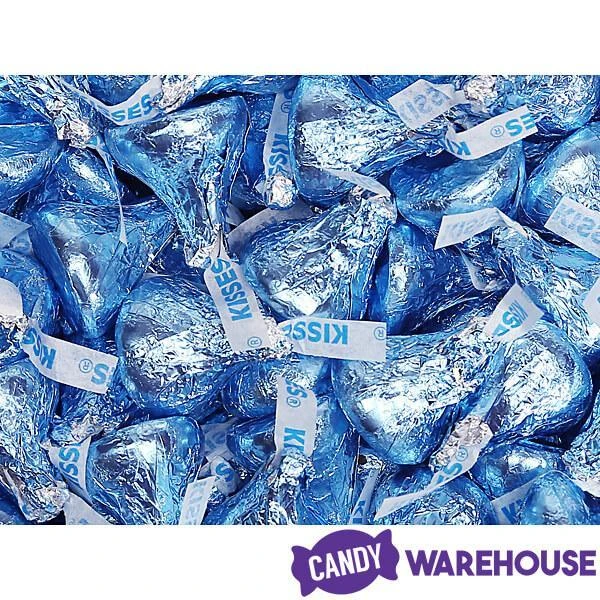 Hershey's Kisses Light Blue Foiled Milk Chocolate Candy: 400-Piece Bag 6 Hershey's Kisses Light Blue Foiled Milk Chocolate Candy: 400-Piece Bag - Image 6