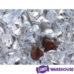 Hershey's Kisses Silver Foiled Milk Chocolate Candy: 56-Ounce Bag -Best Candy Store hershey s kisses silver foiled milk chocolate candy 56 ounce bag candy warehouse 5