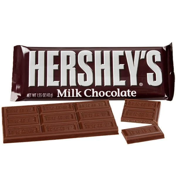 Hershey's Milk Chocolate Candy Bars: 36-Piece Box 1 Hershey's Milk Chocolate Candy Bars: 36-Piece Box
