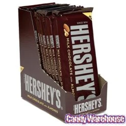 Hershey's Milk Chocolate With Almonds 4.25-Ounce Jumbo Candy Bars: 12-Piece Box 5 Hershey's Milk Chocolate With Almonds 4.25-Ounce Jumbo Candy Bars: 12-Piece Box -Best Candy Store hershey s milk chocolate with almonds 4 25 ounce jumbo candy bars 12 piece box candy warehouse 3