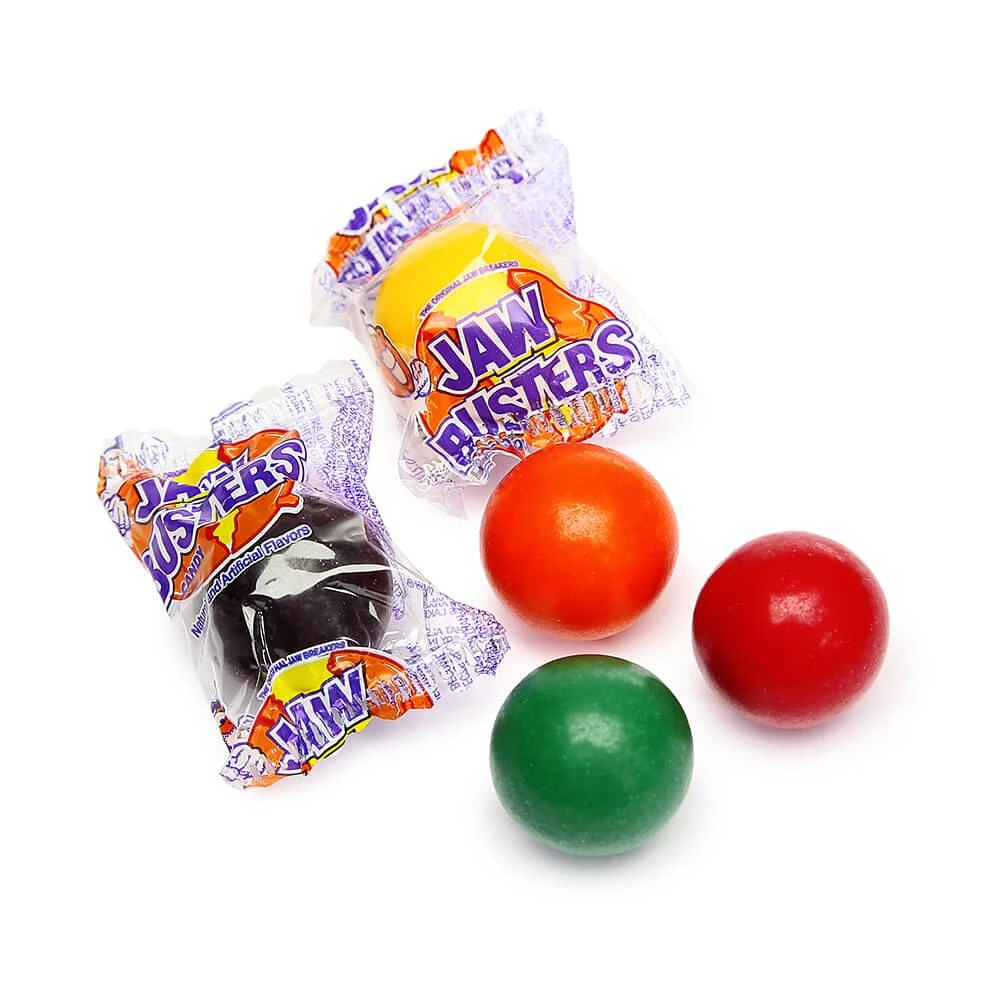 Jaw Busters Jawbreakers Candy - Wrapped: 5LB Bag 1 Jaw Busters Jawbreakers Candy - Wrapped: 5LB Bag