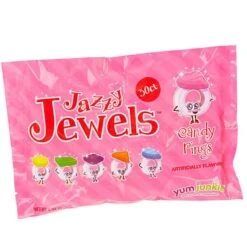 Jazzy Jewels Candy Rings: 30-Piece Bag -Best Candy Store jazzy jewels candy rings 30 piece bag candy warehouse 10