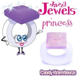 Jazzy Jewels Candy Rings: 30-Piece Bag -Best Candy Store jazzy jewels candy rings 30 piece bag candy warehouse 8