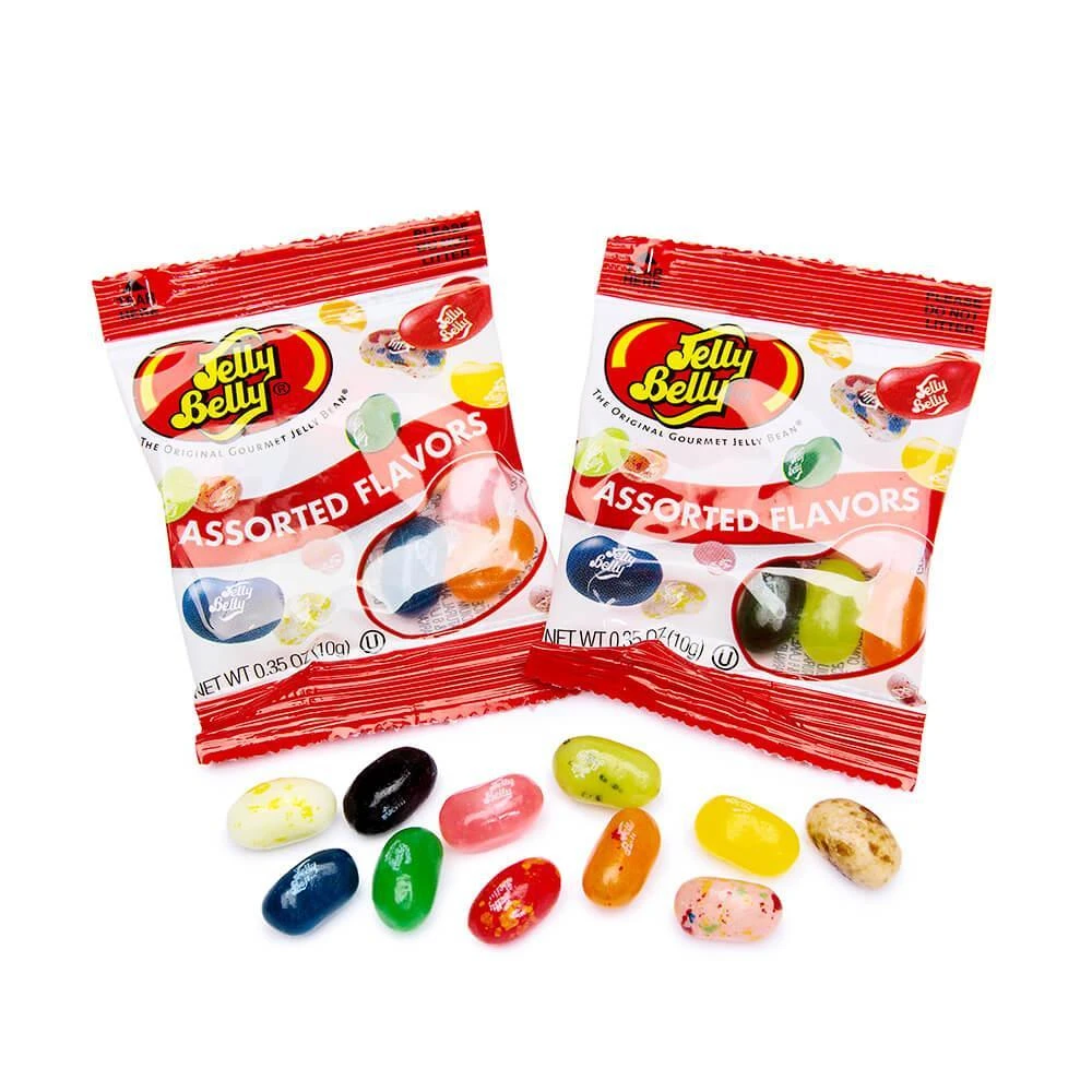 Jelly Belly Assorted Flavors Jelly Beans Mini Packets: 80-Piece Box 1 Jelly Belly Assorted Flavors Jelly Beans Mini Packets: 80-Piece Box