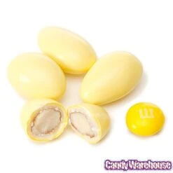 Jordan Almonds - Pastel Yellow: 5LB Bag -Best Candy Store jordan almonds pastel yellow 5lb bag candy warehouse 4