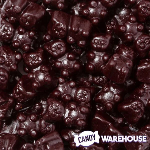 Jovy Black Cherry Gummy Bears: 5LB Bag 2 Jovy Black Cherry Gummy Bears: 5LB Bag - Image 2