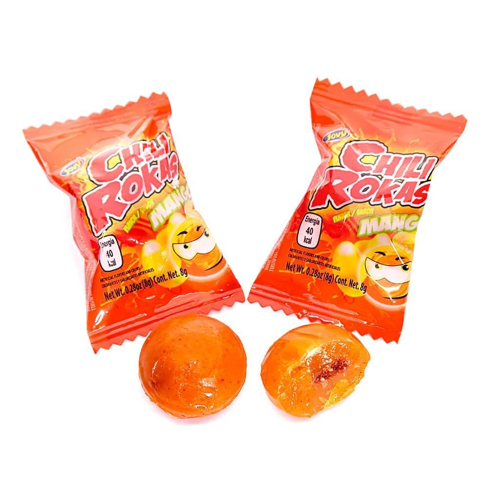 Jovy Chili Rokas Revolcadas Hard Candy - Mango: 65-Piece Bag 1 Jovy Chili Rokas Revolcadas Hard Candy - Mango: 65-Piece Bag
