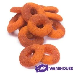 Jovy Crazy Gummy Rings Chamoy Candy - Peach: 5LB Bag -Best Candy Store jovy crazy gummy rings chamoy candy peach 5lb bag candy warehouse 3