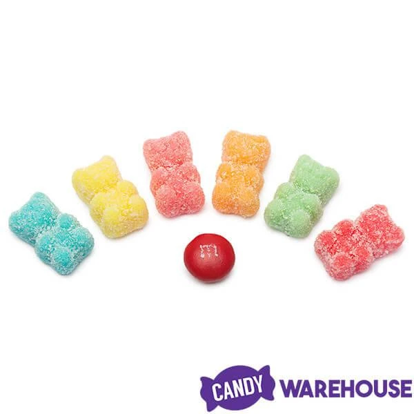 Jovy Neon Sugar Sanded Gummy Bears: 5LB Bag 2 Jovy Neon Sugar Sanded Gummy Bears: 5LB Bag - Image 2