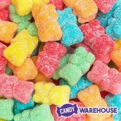 Jovy Neon Sugar Sanded Gummy Bears: 5LB Bag 5 Jovy Neon Sugar Sanded Gummy Bears: 5LB Bag -Best Candy Store jovy neon sugar sanded gummy bears 5lb bag candy warehouse 3