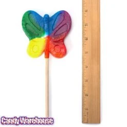 Jumbo 2.5-Ounce Butterfly Lollipops - Primary Colors: 16-Piece Box -Best Candy Store jumbo 2 5 ounce butterfly lollipops primary colors 16 piece box candy warehouse 3 81553f33 b988 4f7e ab55 ce8af50de103