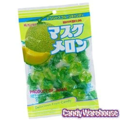 Kasugai Melon Hard Candy: 15-Piece Bag -Best Candy Store kasugai melon hard candy 15 piece bag candy warehouse 4