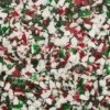 King Leo Crushed Peppermint Candy Cane Bits In Red, Green, And White: 5LB Bag