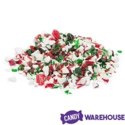 King Leo Crushed Peppermint Candy Cane Bits In Red, Green, And White: 5LB Bag -Best Candy Store king leo crushed peppermint candy cane bits in red green and white 5lb bag candy warehouse 4