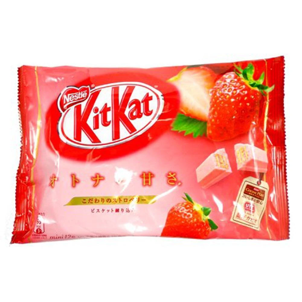 Kit Kat Snack Size Packs - Strawberry: 12-Piece Bag 1 Kit Kat Snack Size Packs - Strawberry: 12-Piece Bag