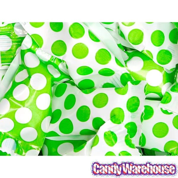 Kiwi Green Polka Dots Wrapped Butter Mint Creams: 300-Piece Case 2 Kiwi Green Polka Dots Wrapped Butter Mint Creams: 300-Piece Case - Image 2