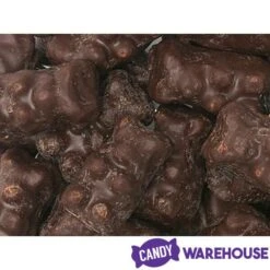Koppers Dark Chocolate Covered Gummi Bears: 1LB Jar -Best Candy Store koppers dark chocolate covered gummi bears 1lb jar candy warehouse 5