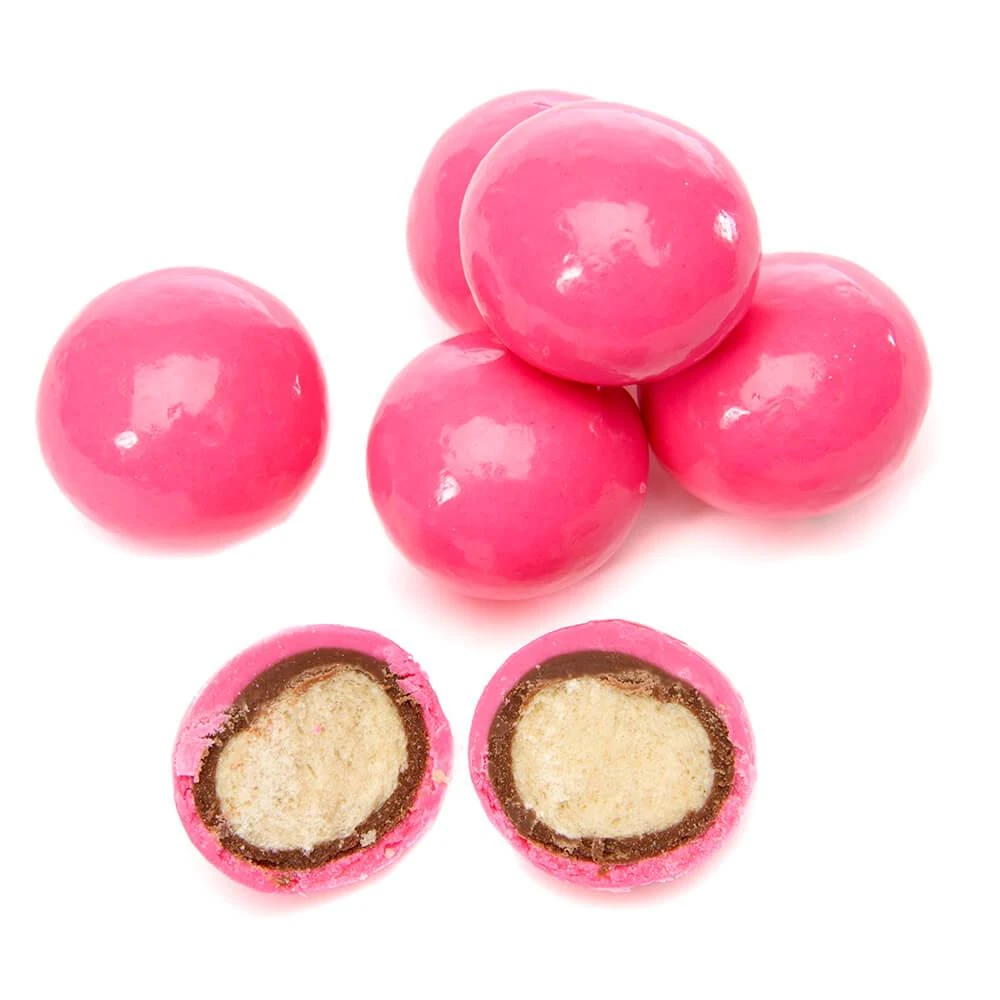 Koppers Milk Chocolate Covered Malt Balls - Pink: 5LB Bag 1 Koppers Milk Chocolate Covered Malt Balls - Pink: 5LB Bag