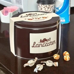 Lancaster Soft Cremes - Caramel, Vanilla, And Butterscotch - Caramel Candy: 2.5LB Gift Tin -Best Candy Store lancaster soft cremes caramel vanilla and butterscotch caramel candy 2 5lb gift tin candy warehouse 3