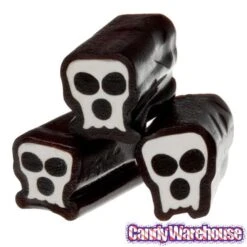 Licorice Skulls Candy: 5LB Bag -Best Candy Store licorice skulls candy 5lb bag candy warehouse 5