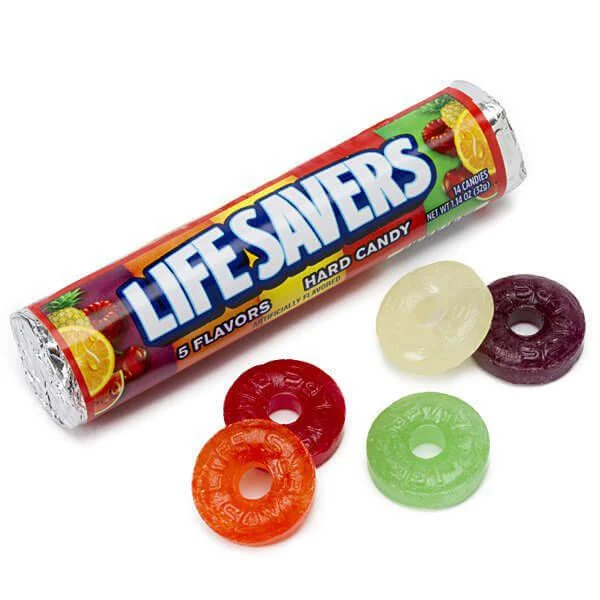 LifeSavers Hard Candy Rolls - 5 Flavors: 20-Piece Pack 1 LifeSavers Hard Candy Rolls - 5 Flavors: 20-Piece Pack