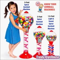 Light And Sound Spiral Gumball Machine Bank With Gumballs -Best Candy Store light and sound spiral gumball machine bank with gumballs candy warehouse 3