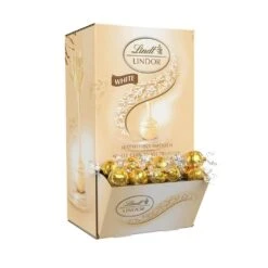 Lindt Chocolate Lindor Truffles - White Chocolate: 120-Piece Box -Best Candy Store lindt chocolate lindor truffles white chocolate 120 piece box candy warehouse 4
