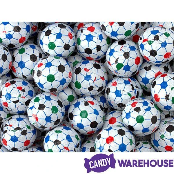 Madelaine Foiled Milk Chocolate Soccer Balls: 5LB Bag 4 Madelaine Foiled Milk Chocolate Soccer Balls: 5LB Bag - Image 4
