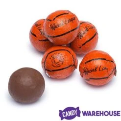 Madelaine Foiled Milk Chocolate Sports Balls 2-Ounce Mesh Bags - Basketball: 24-Piece Tub -Best Candy Store madelaine foiled milk chocolate sports balls 2 ounce mesh bags basketball 24 piece tub candy warehouse 3