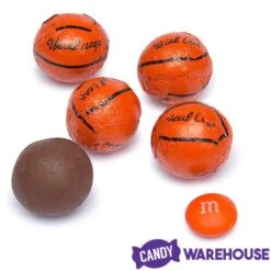 Madelaine Foiled Milk Chocolate Sports Balls 2-Ounce Mesh Bags - Basketball: 24-Piece Tub -Best Candy Store madelaine foiled milk chocolate sports balls 2 ounce mesh bags basketball 24 piece tub candy warehouse 5
