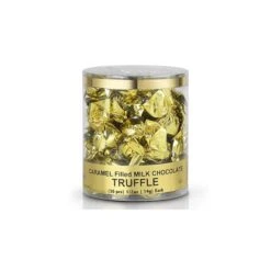Madelaine Gold Foiled Caramel Filled Chocolate Truffles: 30-Piece Tub -Best Candy Store madelaine gold foiled caramel filled chocolate truffles 30 piece tub candy warehouse 4