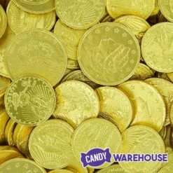 Madelaine Gold Foiled Milk Chocolate Coins 1-Ounce Mesh Bags: 48-Piece Box -Best Candy Store madelaine gold foiled milk chocolate coins 1 ounce mesh bags 48 piece box candy warehouse 3