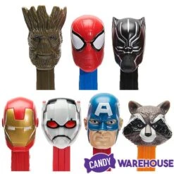 Marvel Avengers PEZ Candy Packs: 12-Piece Display -Best Candy Store marvel avengers pez candy packs 12 piece display candy warehouse 3