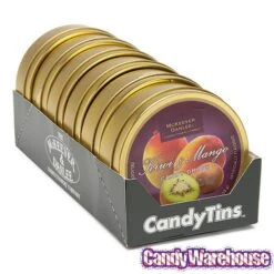 McKeever & Danlee Bon Bons Candy Tins - Mango & Kiwi: 6-Piece Box -Best Candy Store mckeever and danlee bon bons candy tins mango and kiwi 6 piece box candy warehouse 3