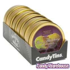 McKeever & Danlee Bon Bons Candy Tins - Pear & Blackberry: 6-Piece Box -Best Candy Store mckeever and danlee bon bons candy tins pear and blackberry 6 piece box candy warehouse 3