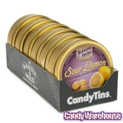 McKeever & Danlee Bon Bons Candy Tins - Sour Lemon: 6-Piece Box -Best Candy Store mckeever and danlee bon bons candy tins sour lemon 6 piece box candy warehouse 3
