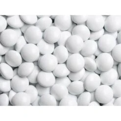 Milk Chocolate Gems - White: 2LB Bag