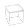 Mini Acrylic Favor Boxes - 5-Ounce Cube With Lid: 12-Piece Set