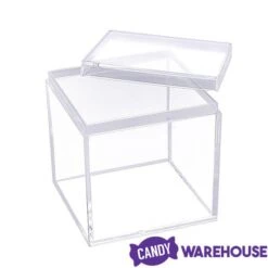 Mini Acrylic Favor Boxes - 5-Ounce Cube With Lid: 12-Piece Set 12 Mini Acrylic Favor Boxes - 5-Ounce Cube With Lid: 12-Piece Set -Best Candy Store mini acrylic favor boxes 5 ounce cube with lid 12 piece set candy warehouse 6