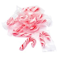 Mini Candy Canes - Red And White: 100-Piece Tub