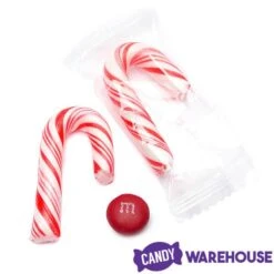 Mini Candy Canes - Red And White: 100-Piece Tub -Best Candy Store mini candy canes red and white 100 piece tub candy warehouse 6