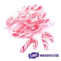Mini Candy Canes - Red And White: 45-Piece Jar -Best Candy Store mini candy canes red and white 45 piece jar candy warehouse 4