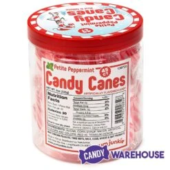 Mini Candy Canes - Red And White: 45-Piece Jar -Best Candy Store mini candy canes red and white 45 piece jar candy warehouse 6