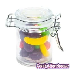 Mini Glass Favor Jars - 1.25-Ounce Canning Jar With Swing Top: 12-Piece Set -Best Candy Store mini glass favor jars 1 25 ounce canning jar with swing top 12 piece set candy warehouse 3