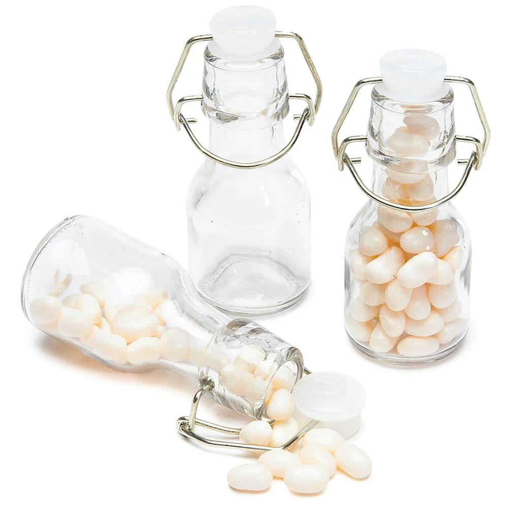 Mini Glass Favor Jars - 2-Ounce Bottle With Swing Top: 12-Piece Set 1 Mini Glass Favor Jars - 2-Ounce Bottle With Swing Top: 12-Piece Set
