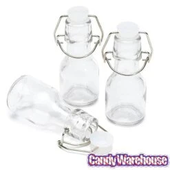 Mini Glass Favor Jars - 2-Ounce Bottle With Swing Top: 12-Piece Set 9 Mini Glass Favor Jars - 2-Ounce Bottle With Swing Top: 12-Piece Set -Best Candy Store mini glass favor jars 2 ounce bottle with swing top 12 piece set candy warehouse 5