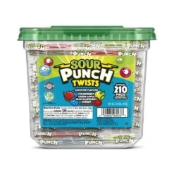 Mini Sour Punch Twists - Wrapped: 210-Piece Tub -Best Candy Store mini sour punch twists wrapped 210 piece tub candy warehouse 5