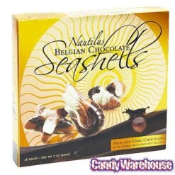 Nautilus Belgian Chocolate Seashells: 18-Piece Box -Best Candy Store nautilus belgian chocolate seashells 18 piece box candy warehouse 3
